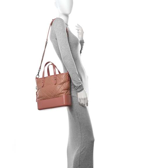 Aged Calfskin Quilted Medium Gabrielle #197482C10B - Picture 2 of 11